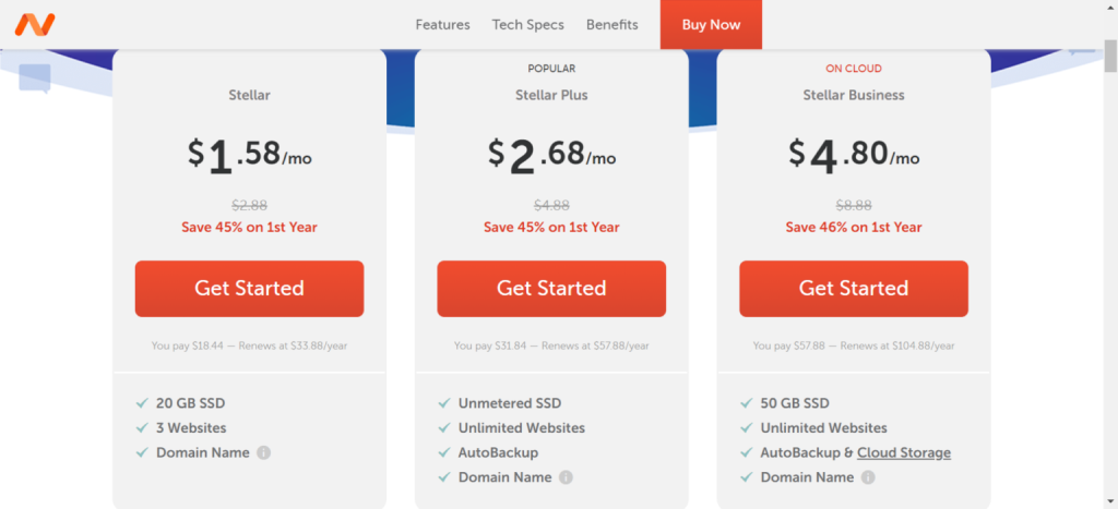 Key features and services of NameCheap

Pricing and plans for NameCheap